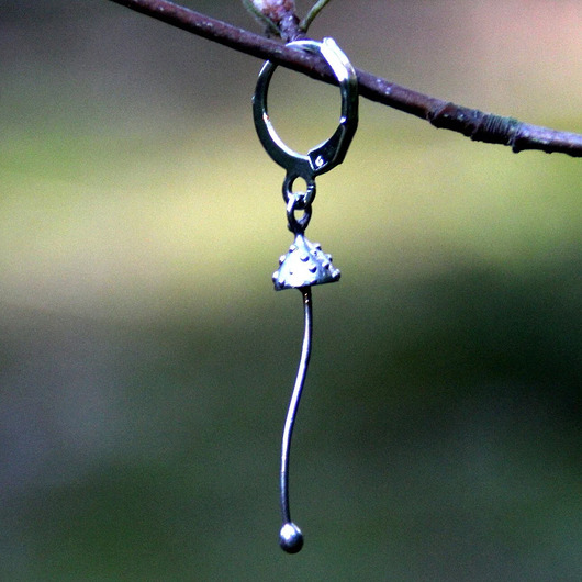 kolczyki - inne Amanita muscaria kolzyk muchomorek z motywem natury w stylu leśnym