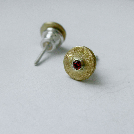 kolczyki z kamieniami Kolczyki OKRĄG