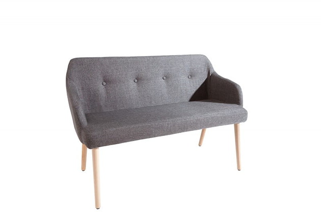 ławki Sofa Ławka ławeczka scandi Igloo szara 116cm Z37926