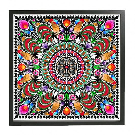 Color Fusion ROOSTERS (Łowicz Art Papercut) na ludowo