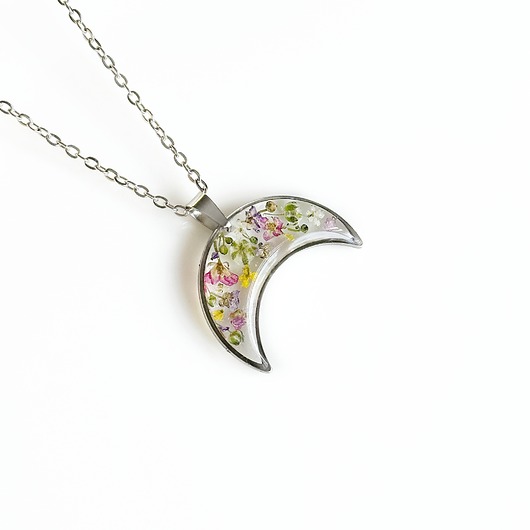 naszyjniki - inne Naszyjnik z kwiatami, prezent dla niej