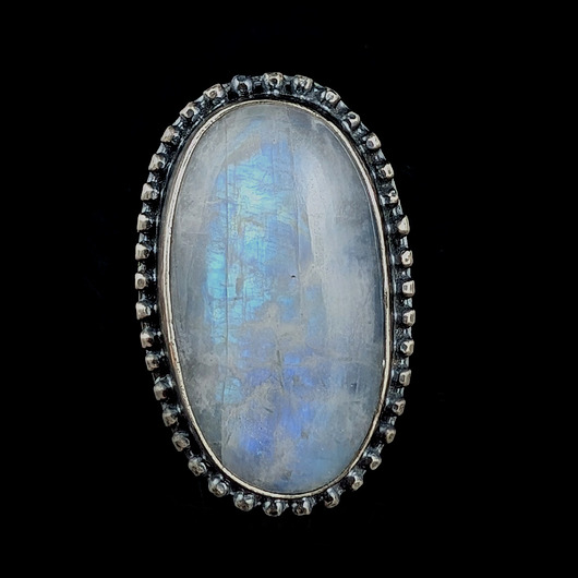 pierścionki srebrne Pierścionek retro księżycowy