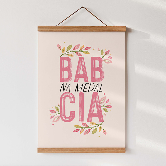 plakaty Plakat A4 dla Babci - Babcia na medal