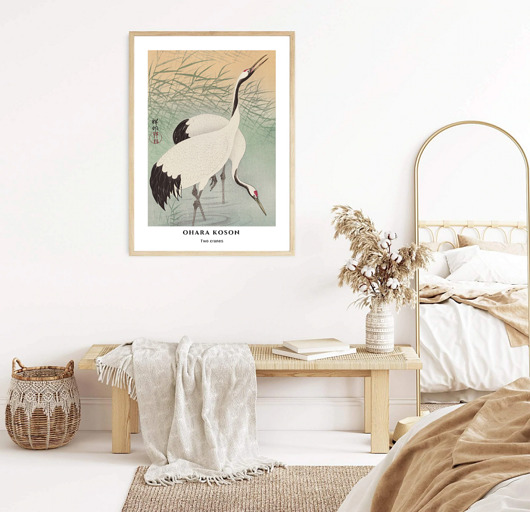 grafiki i ilustracje PLAKAT japoński, japandi dekoracja, hamptons