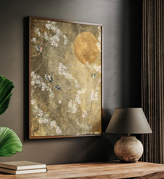 plakaty Plakat 50x40 Chinoiserie Gold