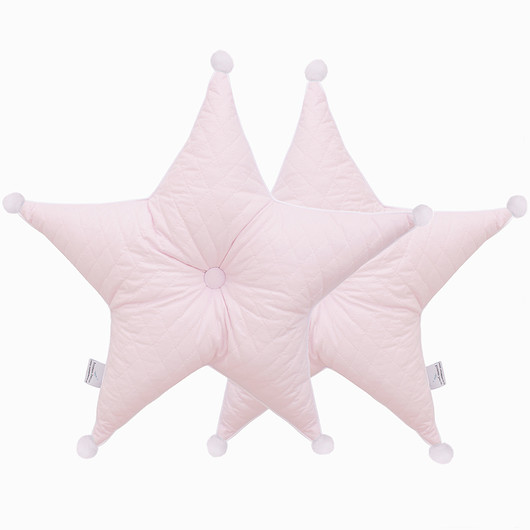 Poduszka gwiazda pudrowy róż Roomee Decor