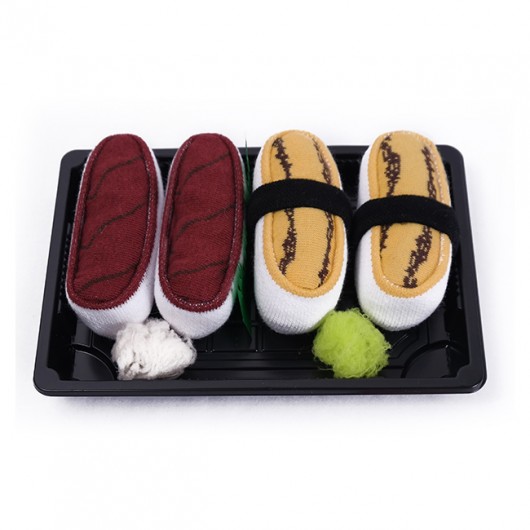 Sushi Socks Box 2 pary tuńczyk, omlet tamago Skarpetkowelove