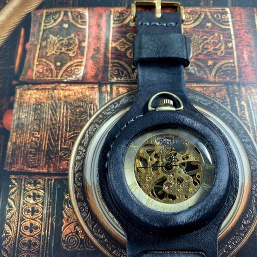 zegarki męskie DC 042 - BLACK VINTAGE - Złoty Smok