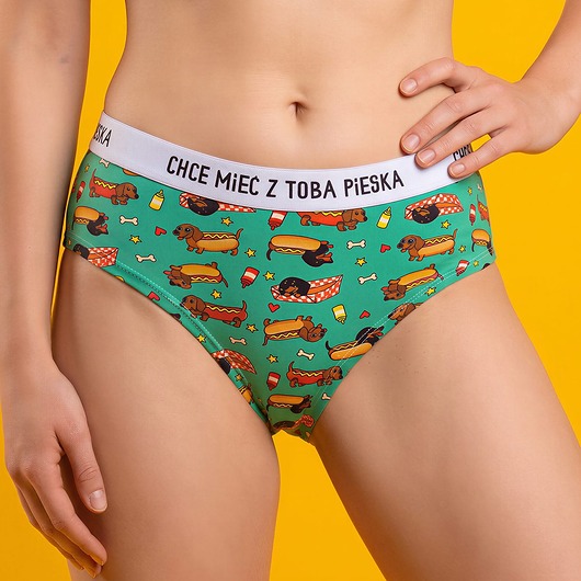 majtki damskie Piesek Hot dog Majtki z Sosnowca - Figi