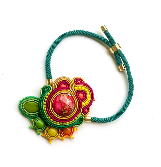 bransoletki soutache Elegancka sutaszowa bransoletka MELO