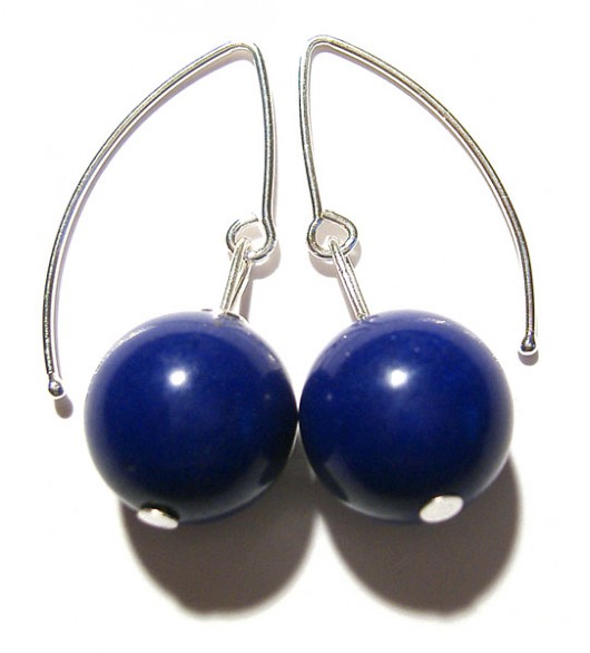 kolczyki -  lapis lazuli Love Life and Forest