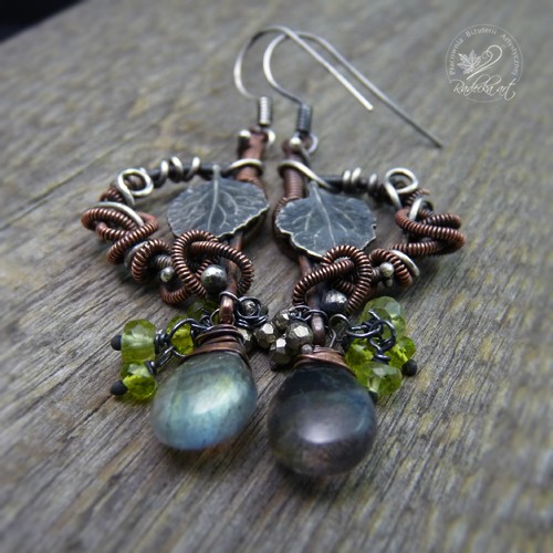 kolczyki wire wrapping Forest Whispers vol. IX