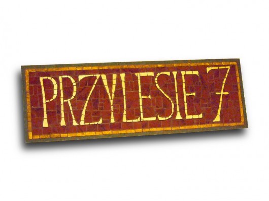 Szyld &quot; Przylesie 7&quot; oliwa72