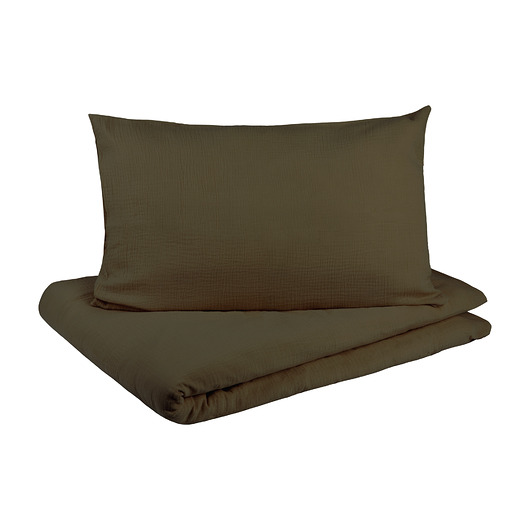 kocyki, kołderki, pościel dla dzieci Pościel muślinowa - zielony