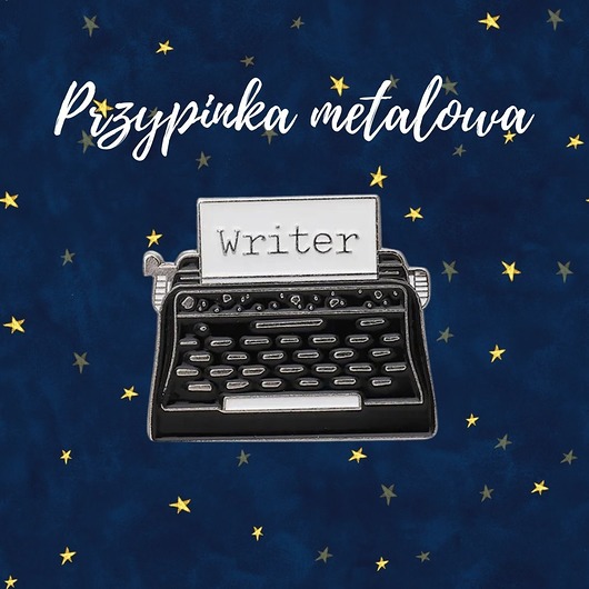 przypinki Przypinka metalowa, pin MASZYNA DO PISANIA