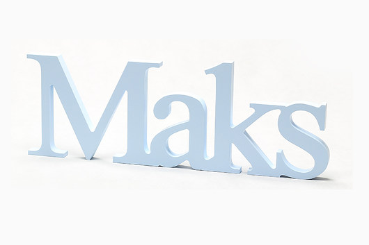 Napis literki 3D h30cm dowolne stojące imię amdecor
