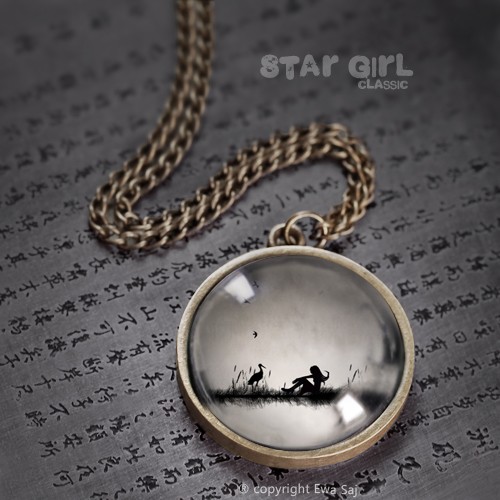 Star Girl Classic Bocian  - Medalion Prosty Ewa Saj Fotografie