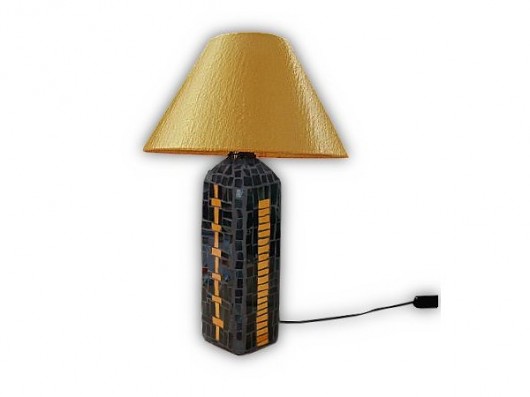 Lampa mozaikowa CZARNA MAMBA oliwa72