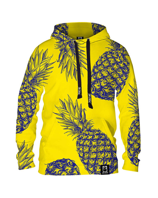 bluza z kapturem damska Damska Bluza z kapturem DR.CROW Pineapples