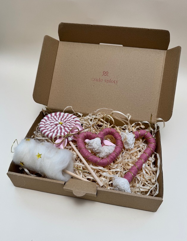 ozdoby choinkowe Zestaw 4 słodkich ozdób choinkowych