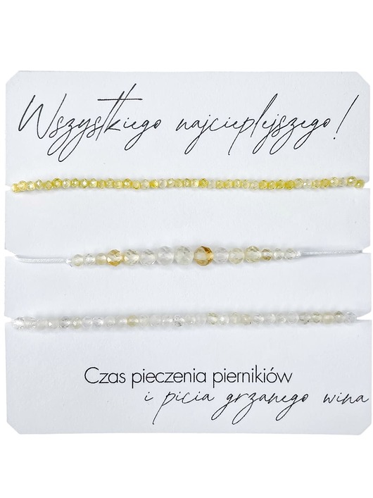 bransoletki na sznurku Bransoletki na prezent Mikołajki