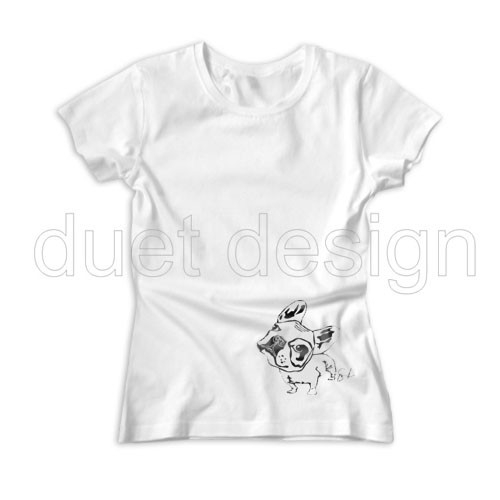 T-shirt Damski P102ST duet design Duet design