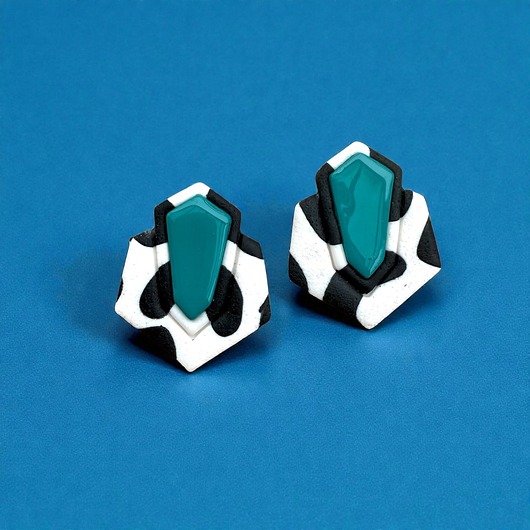 kolczyki z masy plastycznej Kolczyki Holy Cow