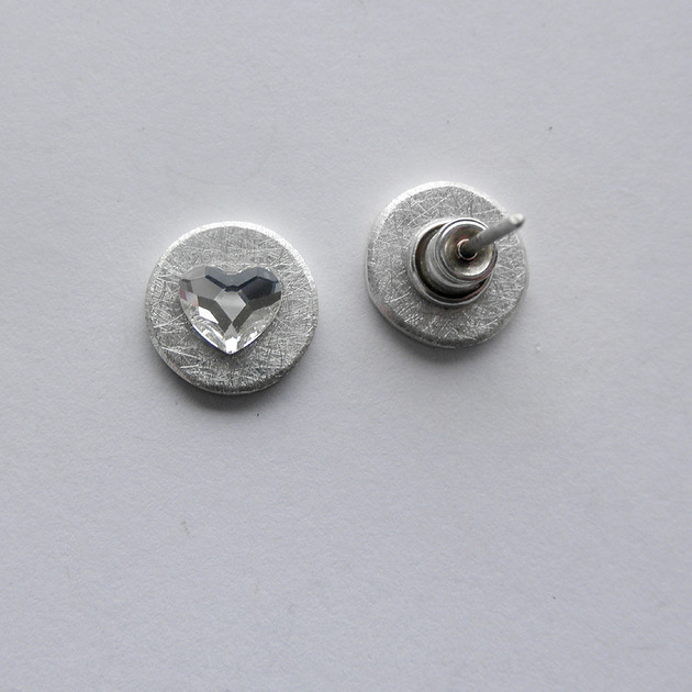 kolczyki swarovski Kolczyki Swarovski SERDUSZKO