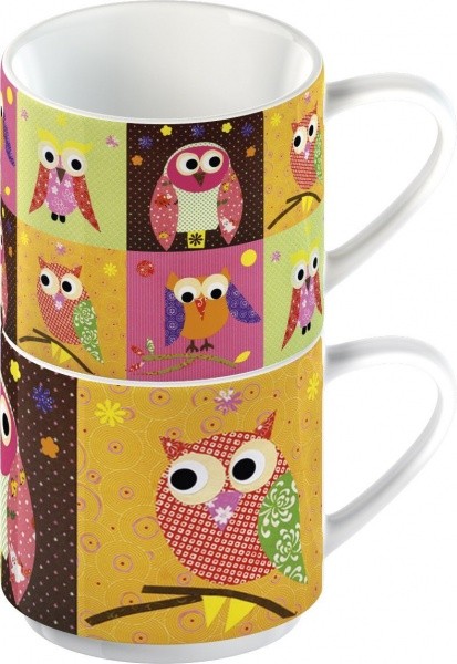 Kubek Owls mix 2 szt. MIA home