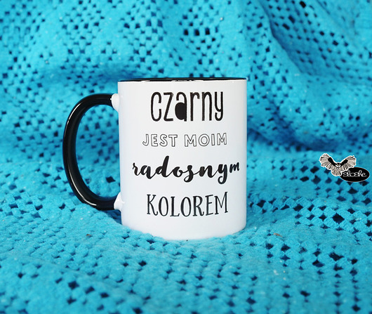 Czarny jest moim radosnym kolorem, kubek Sowia Aleja