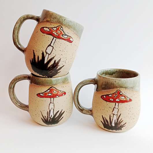 kubki Kubek z muchomorami