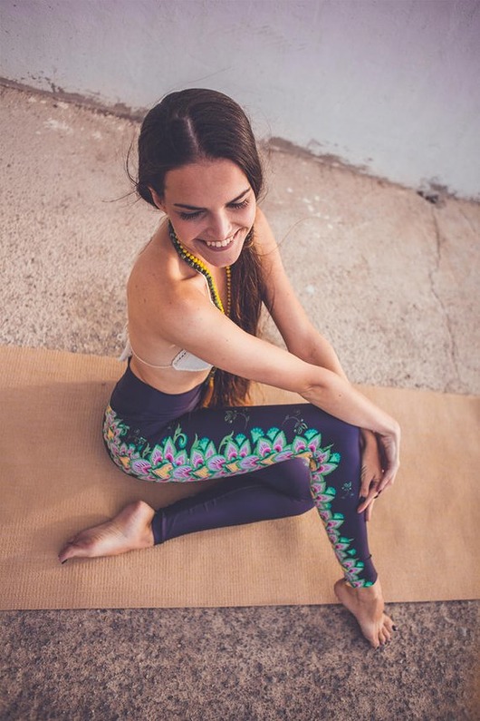 legginsy Boho Oriental Navy Leggings