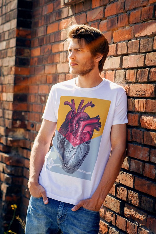HALFHEART Męski T-shirt GAU great as You