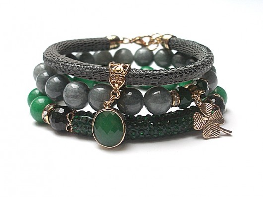 Emerald and grey /12.07.15/ set KiKa pracownia