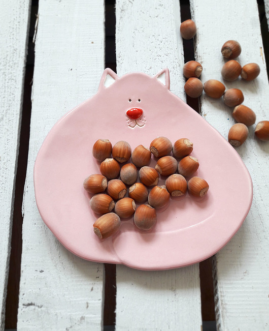Talerzyk kot różowy Lamabo