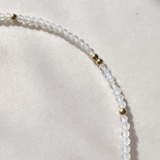 korale Naszyjnik OPAL OPALIZUJĄCY kamienie naturalne