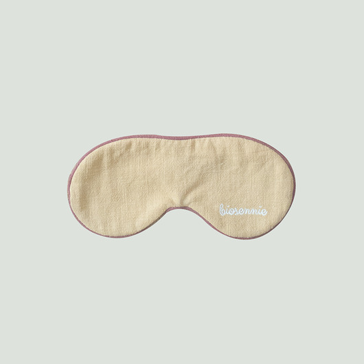 opaski na oczy Lniana żółta opaska na oczy wyciemniająca Biosennie