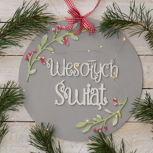 ozdoby choinkowe Wesołych Świąt