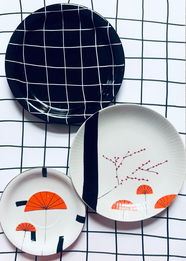 Ozdoby na ścianę Ikebana  Trojaki