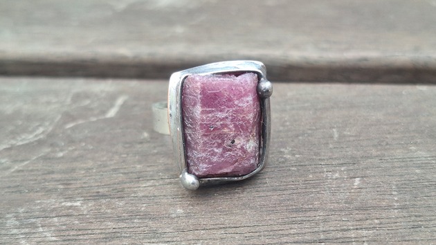 pierścionki - różne Rubin - pierścionek regulowany