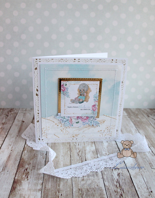 kartki scrapbooking Kartka na Dzień Babci Grannie 1 GOTOWA