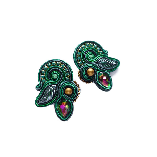 Isobelle - kolczyki sutasz Mró Soutache
