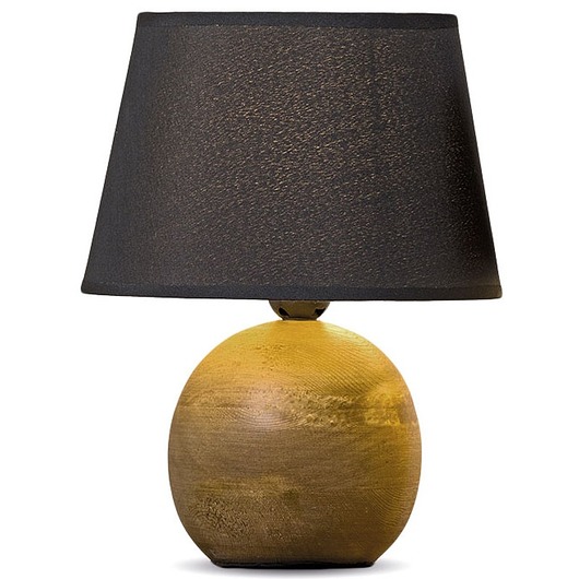 Lampa Stołowa Nocna na Drewnianej Podstawie MIA home