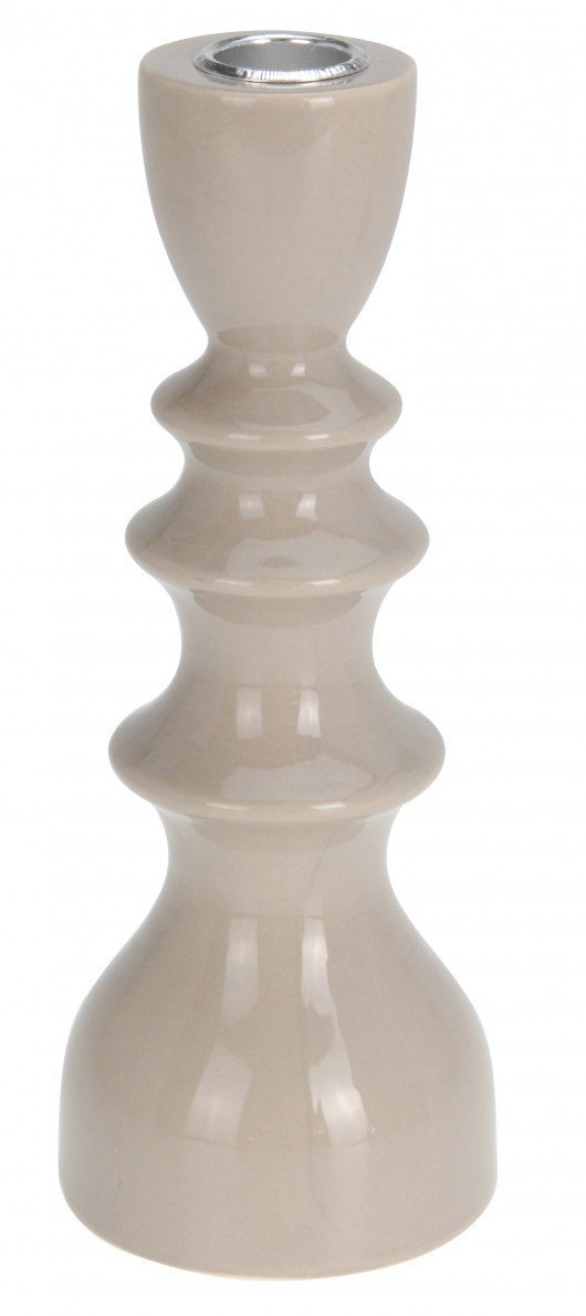 Świecznik ceramiczny kawowy MIA home