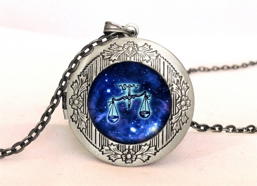 Medalion sekretnik Waga - znaki zodiaku EGGinEGG