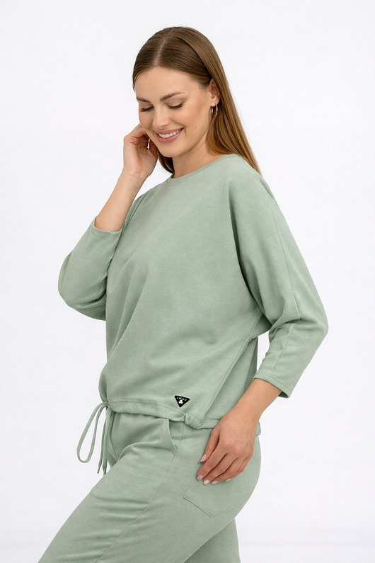 bluza bez kaptura damska Bluza ,,VERONA" Szałwia