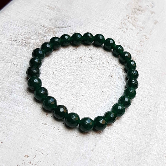 bransoletki z kamieni naturalnych Bransoletka z zielonego onyksu b19