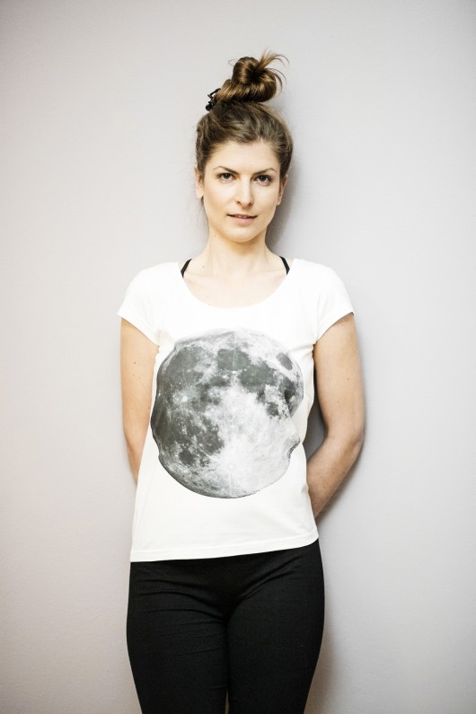t-shirt full moon/ z organicznej bawełny SISS