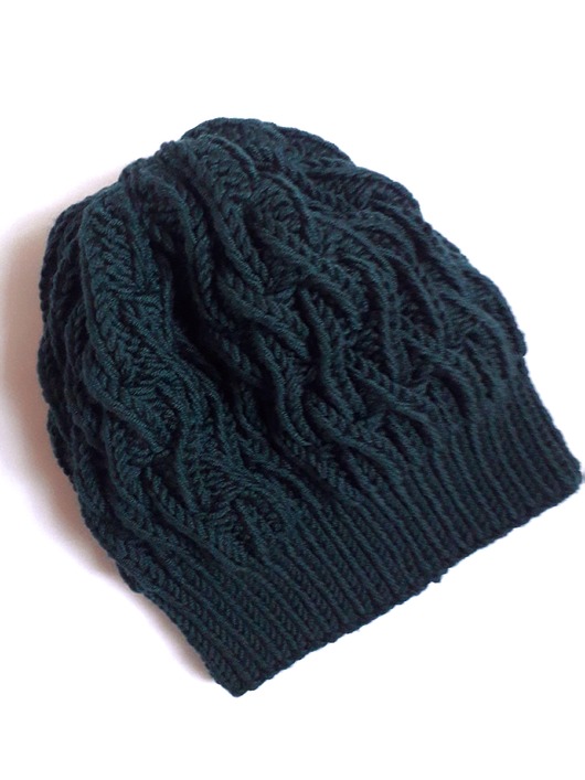 Czapka damska ZIGZAG - 100% wełna merino Mola Collection