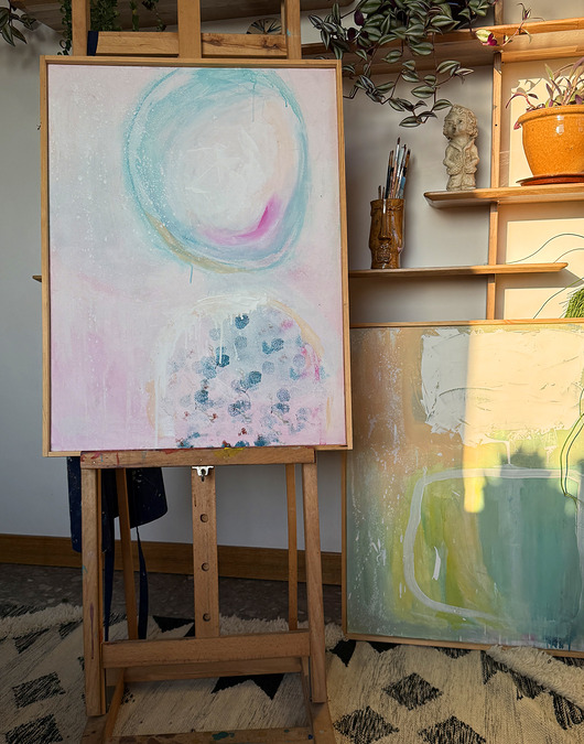 grafiki i ilustracje Abstrakcje ręcznie malowane - obraz na płótnie